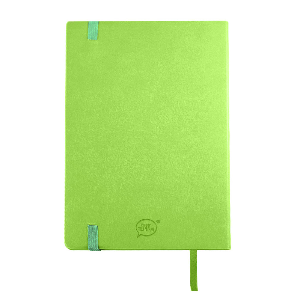 Бизнес-блокнот RILY, формат А5,  зеленое яблоко, блок в точку