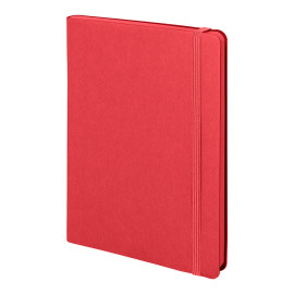 Бизнес-блокнот RILY, формат А5,  красный, блок в точку