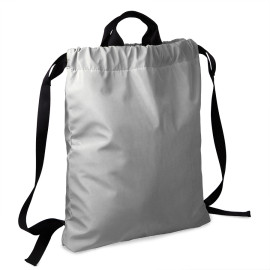 Рюкзак RUN, светоотражающий серый, 48х40см, 100% полиэстер