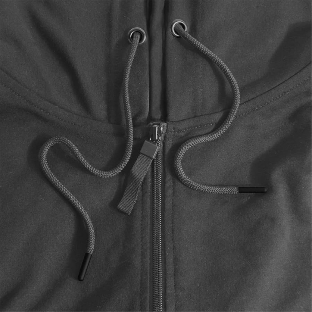 Толстовка унисекс на молнии с капюшоном EVEREST 260, цвет темно-серый