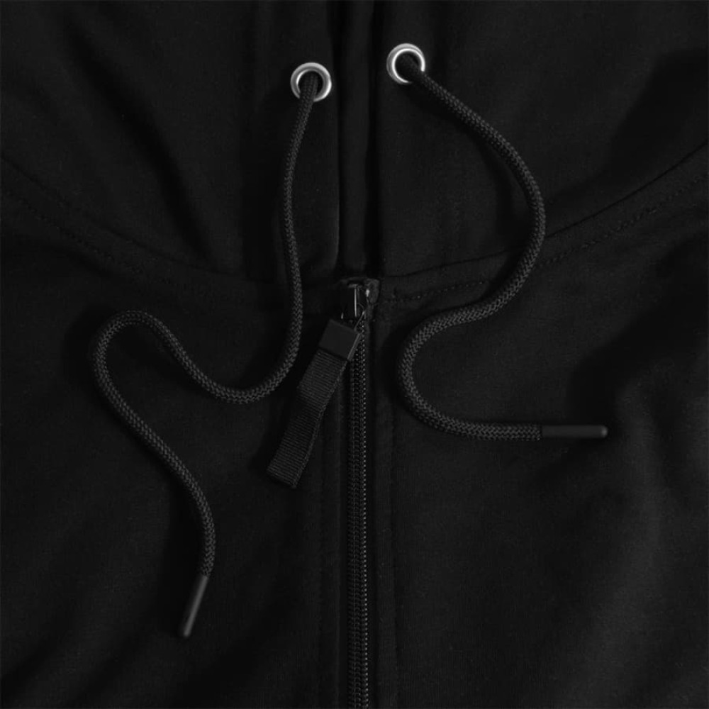 Толстовка унисекс на молнии с капюшоном EVEREST 260, цвет черный