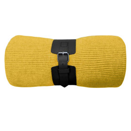 Плед  Belt; жёлтый; 130 х 180 см; 100% акрил, с поясом
