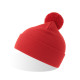 Шапка вязаная  двойная Wind-S с помпоном