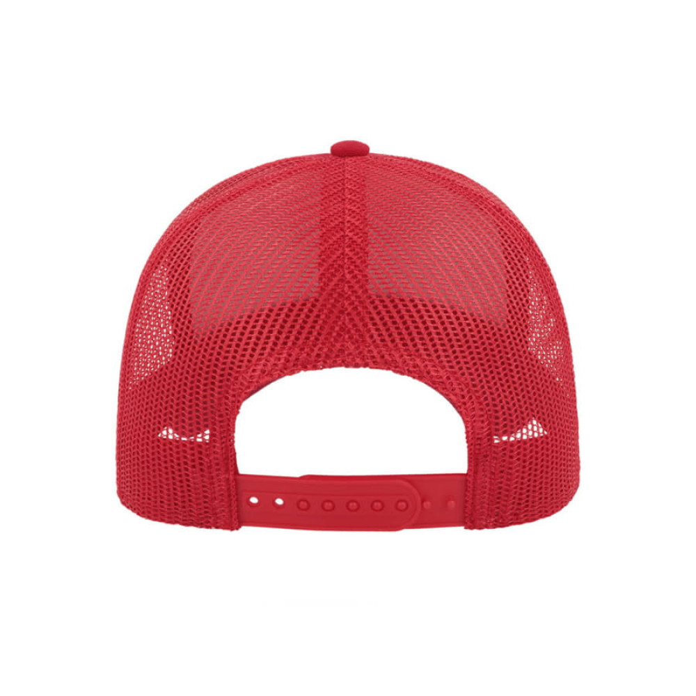 Бейсболка RAPPER COTTON, 5 клиньев, пластиковая застежка, цвет красный