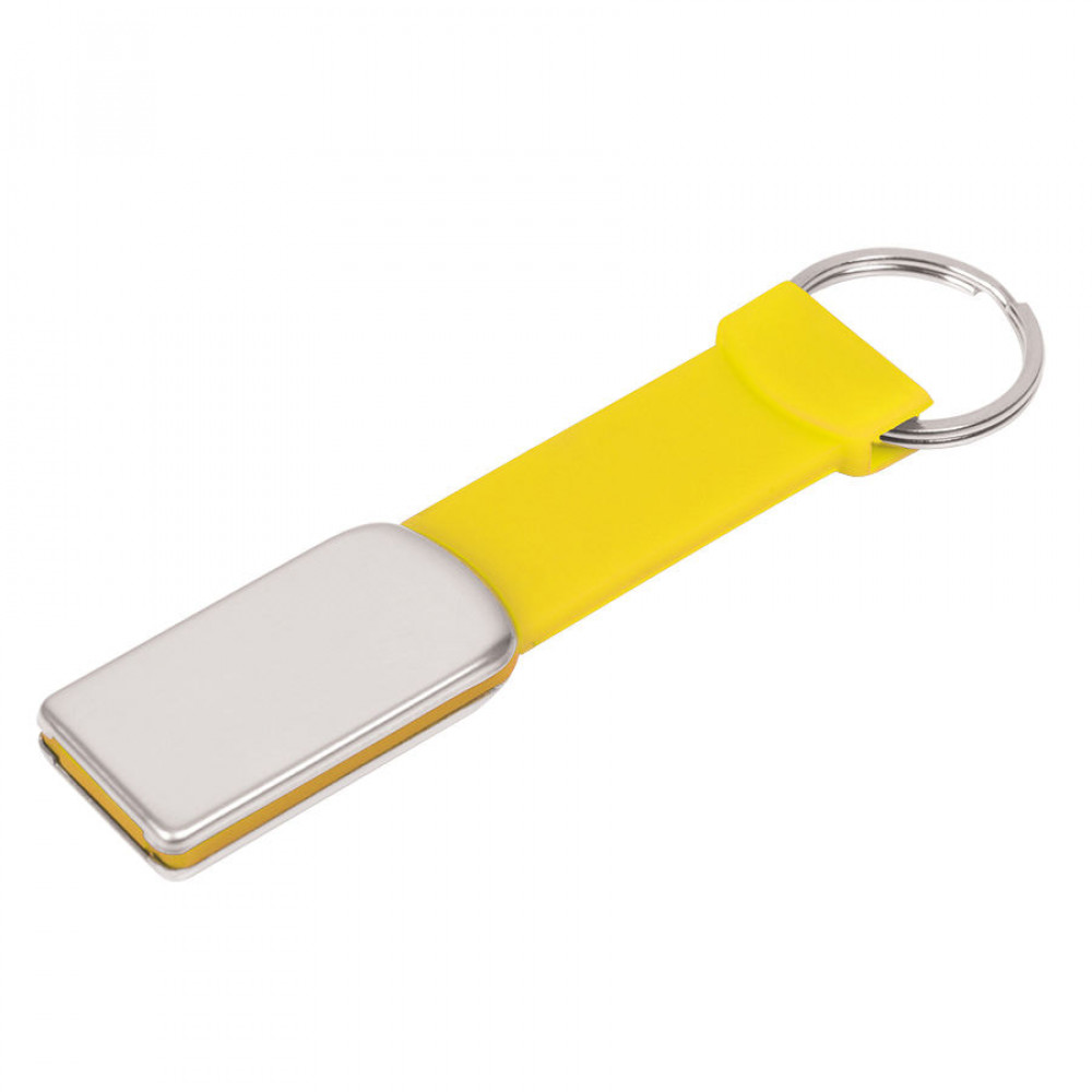 USB flash-карта Flexi (8Гб), цвет желтый, серебристый