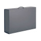 Коробка складная подарочная, 37x25x10cm, кашированный картон, серый