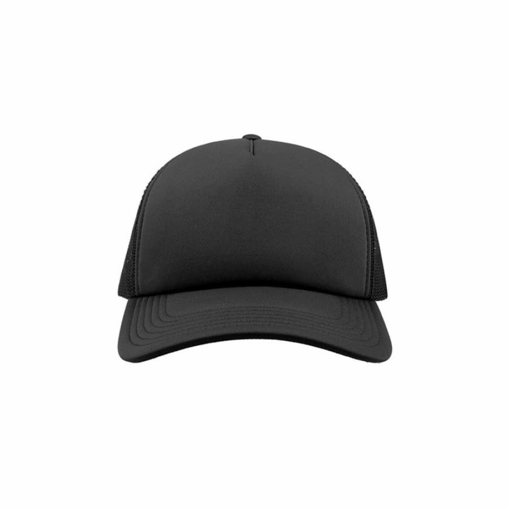 Бейсболка RAPPER, 5 клиньев, пластиковая застежка, цвет черный