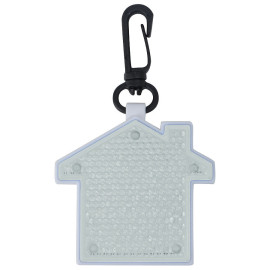 Светоотражатель с фонариком на карабине  Дом