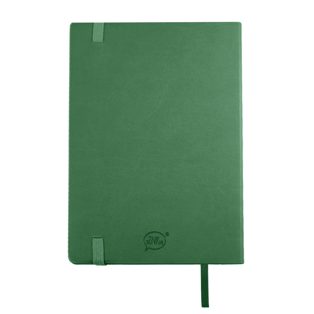 Бизнес-блокнот RILY, формат А5,  зеленый, блок в точку