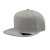 Бейсболка SNAP BACK, 6 клиньев, серый меланж, 100% п/э,100% х/б, 400 гр/м2, пластиковая застежка
