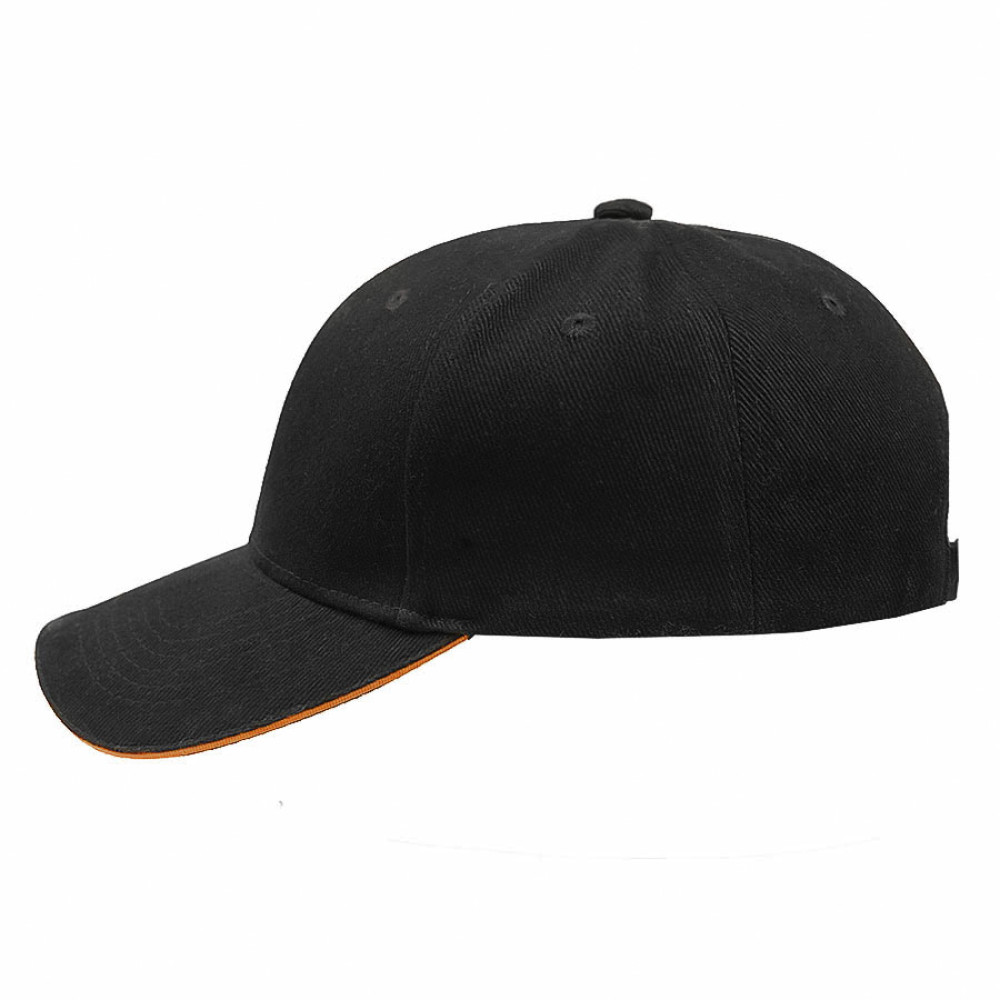 Бейсболка Smart Sandwich 370, цвет черный, оранжевый