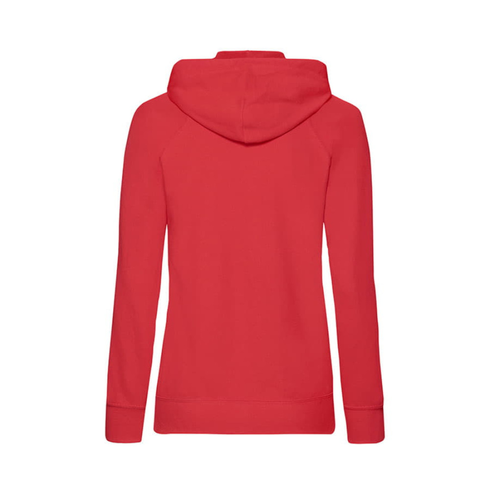 Толстовка женская без начеса LADIES LIGHTWEIGHT HOODED SWEAT 240, цвет красный
