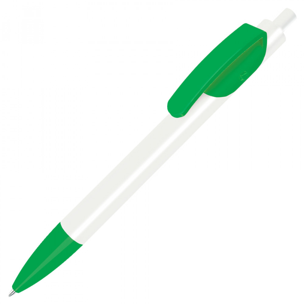 Ручка шариковая TRIS, корпус цвет белый, зеленый