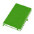 Бизнес-блокнот Justy, 130*210 мм, светло-зеленый, твердая обложка,  резинка 7 мм, блок-линейка