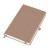Бизнес-блокнот Justy, 130*210 мм, светло-коричневый, твердая обложка,  резинка 7 мм, блок-линейка