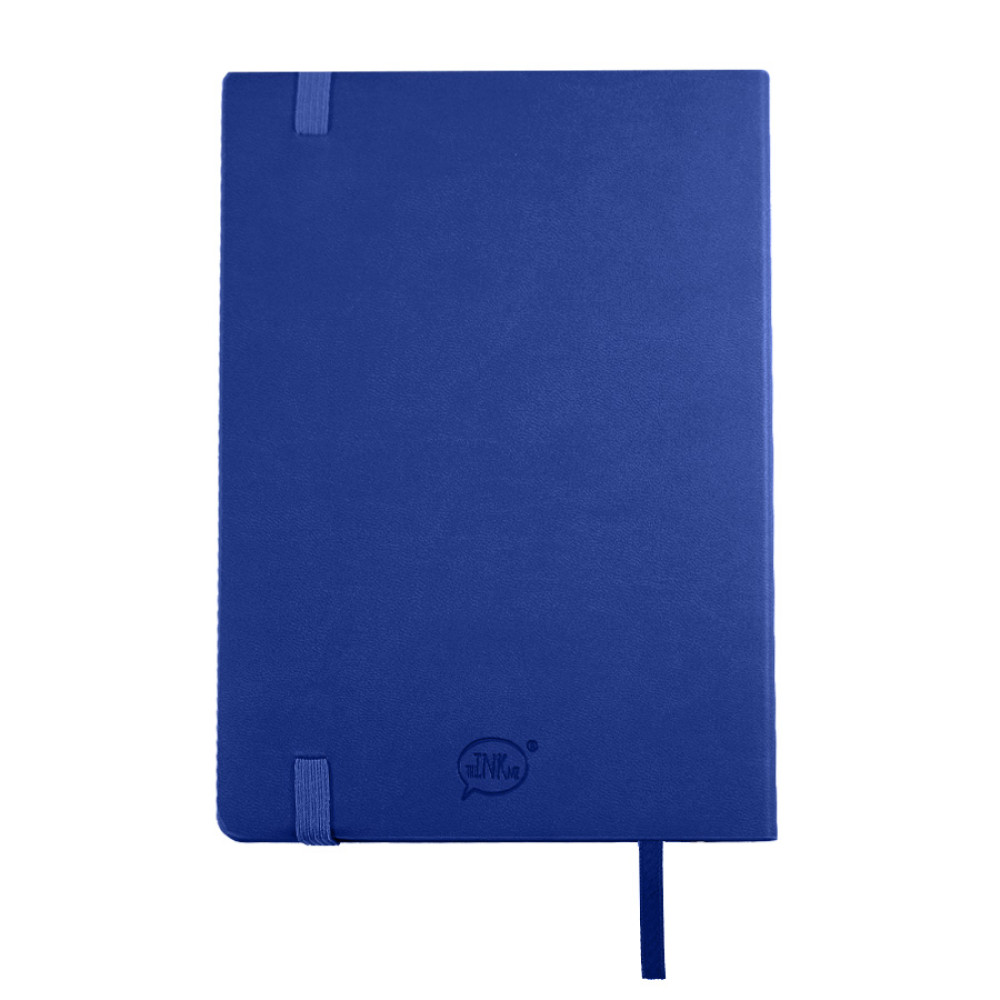 Бизнес-блокнот RILY, формат А5,  синий, блок в точку