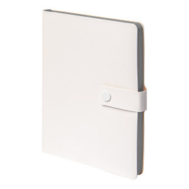 Ежедневник недатированный Stellar, А5, белый, кремовый блок  в линейку, с серым обрезом