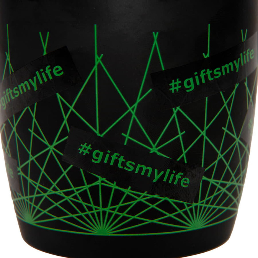 Кружка INTRO, цвет черный, зеленый