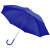 Зонт-трость с пластиковой ручкой, механический; синий; D=103 см; 100% полиэстер