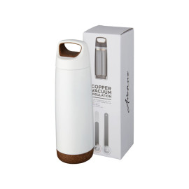 Спортивная медная бутылка с вакуумной изоляцией Valhalla объемом 600 мл, белый