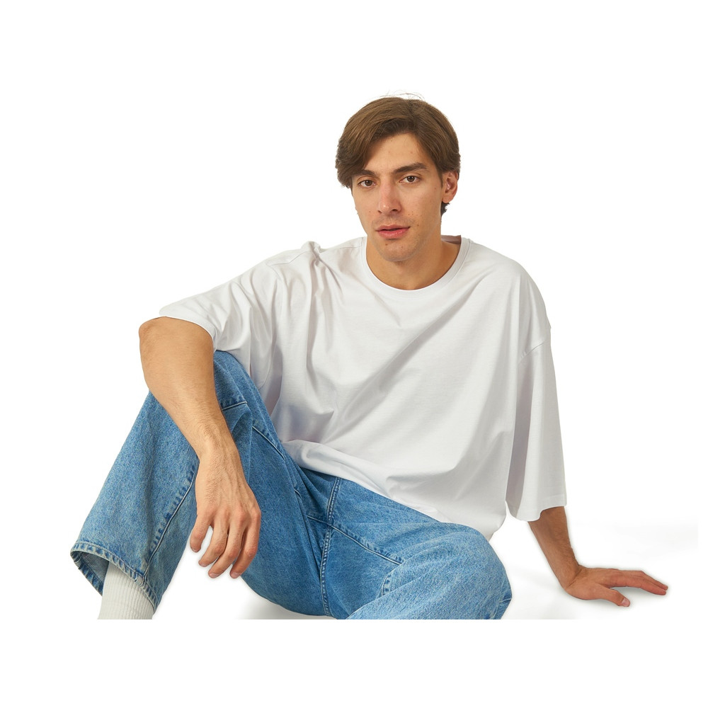 Футболка Berlin к/р оверсайз, 100% хлопок, 180гр, молочный, цвет молочный