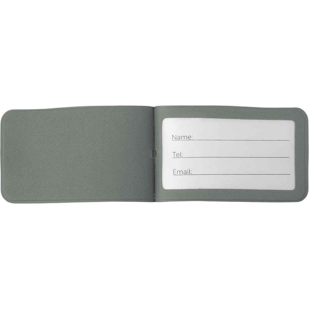 Багажная бирка Favor на силиконовой петле, серый