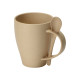 Пшеничная кружка Nina с ложкой, 300ml, бежевый Пшеничная кружка Nina с ложкой, 300ml, бежевый