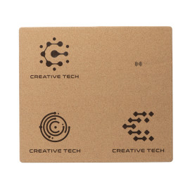 Пробковый коврик для мыши с беспроводной зарядкой Querсus (гравировка)