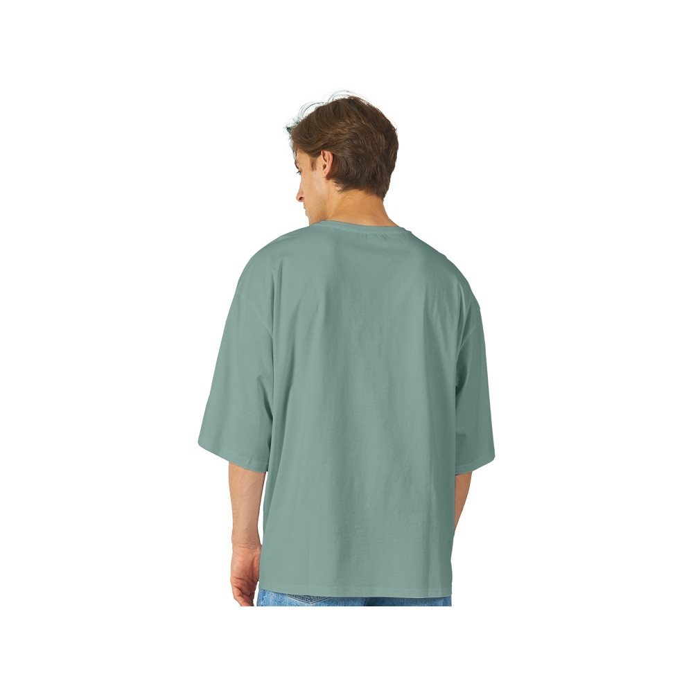 Футболка Berlin к/р оверсайз, 100% хлопок, 180гр, пыльно-бирюзовый, цвет бирюзовый