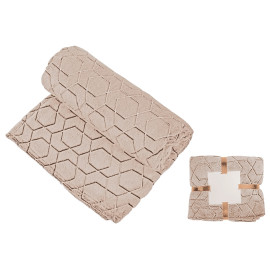 Светящийся в темноте плед Lattice бежевый