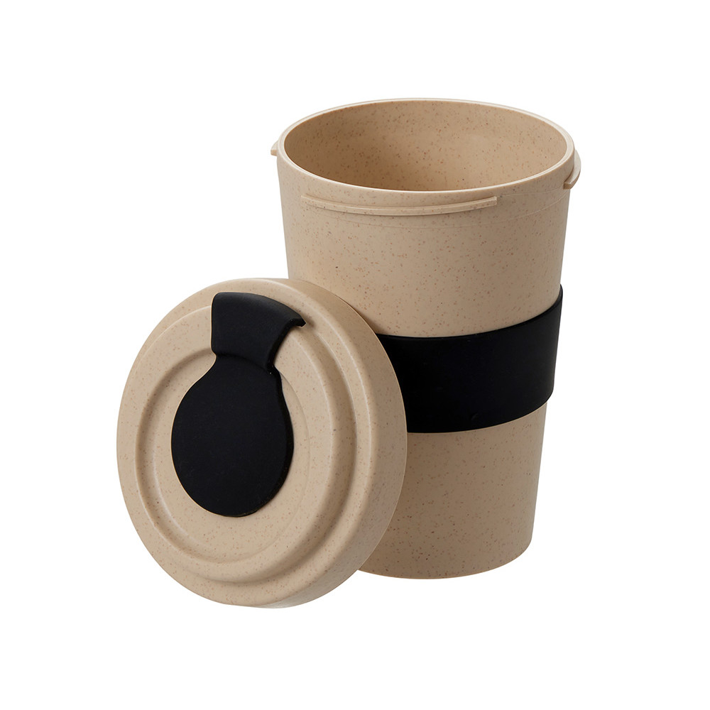 Стакан из пшеничного волокна Flava, черный