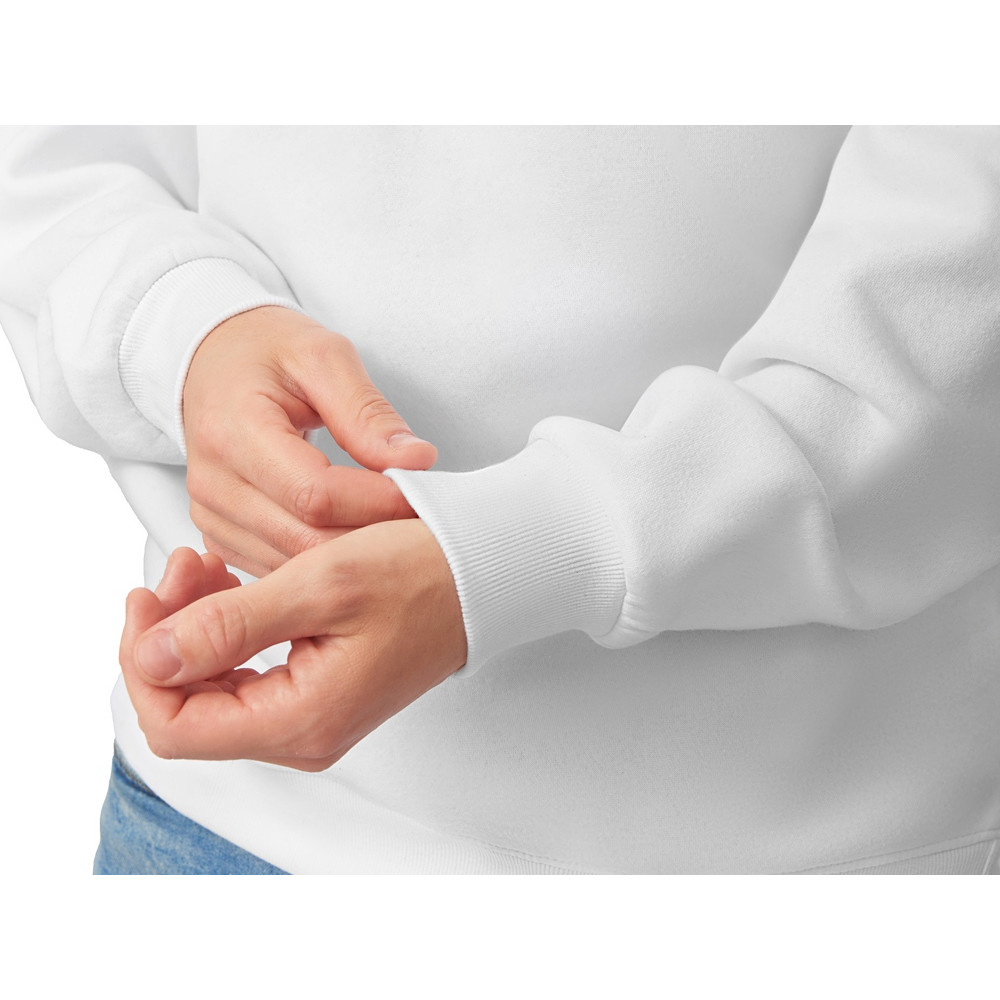 Толстовка с капюшоном оверсайз Lisbon унисекс, белый