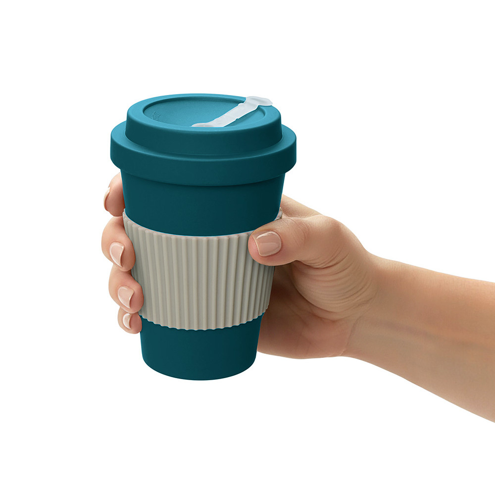 Термокружка Muffin из натуральных волокон, бензиновый синий