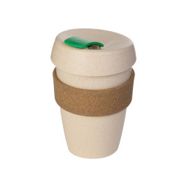 Стакан из пшеничного волокна с двойными стенками Pino, зеленый Стакан из пшеничного волокна с двойными стенками Pino, зеленый