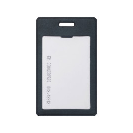 Вертикальный чехол для пропуска из экокожи Alicante, темно-синий