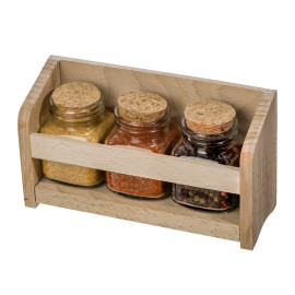 Набор Delicio из трех специй в подставке из бука Набор Delicio из трех специй в подставке из бука
