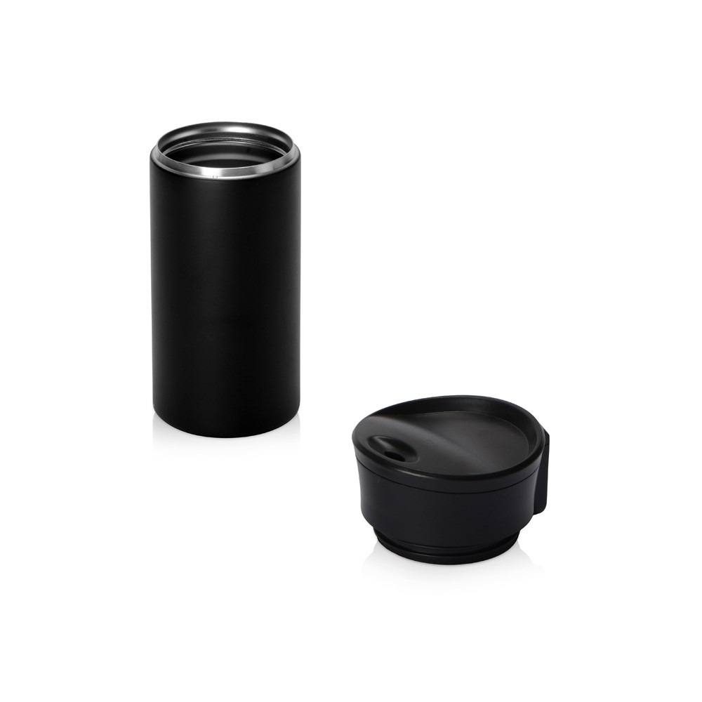 Вакуумная термокружка с кнопкой Upgrade, Waterline, тубус, черный