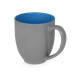 Кружка керамическая Gracy 450мл, серый/голубой Кружка керамическая Gracy 450мл, серый/голубой