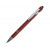 Ручка металлическая soft-touch шариковая со стилусом Sway, темно-красный/серебристый