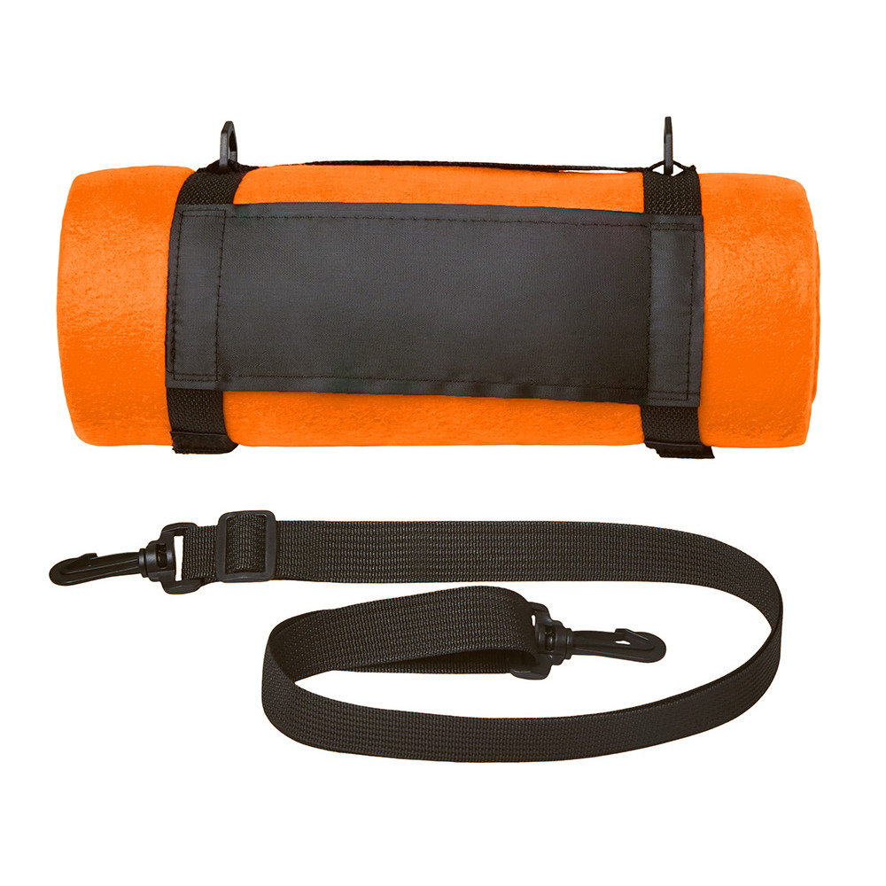 Плед Нежность с плечевым ремнем, оранжевый