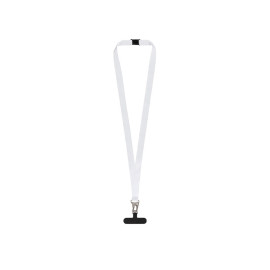 Ланъярд 2,5 см под сублимацию с большим карабином, замком обрыва и узким держателем для телефона из ПЭ