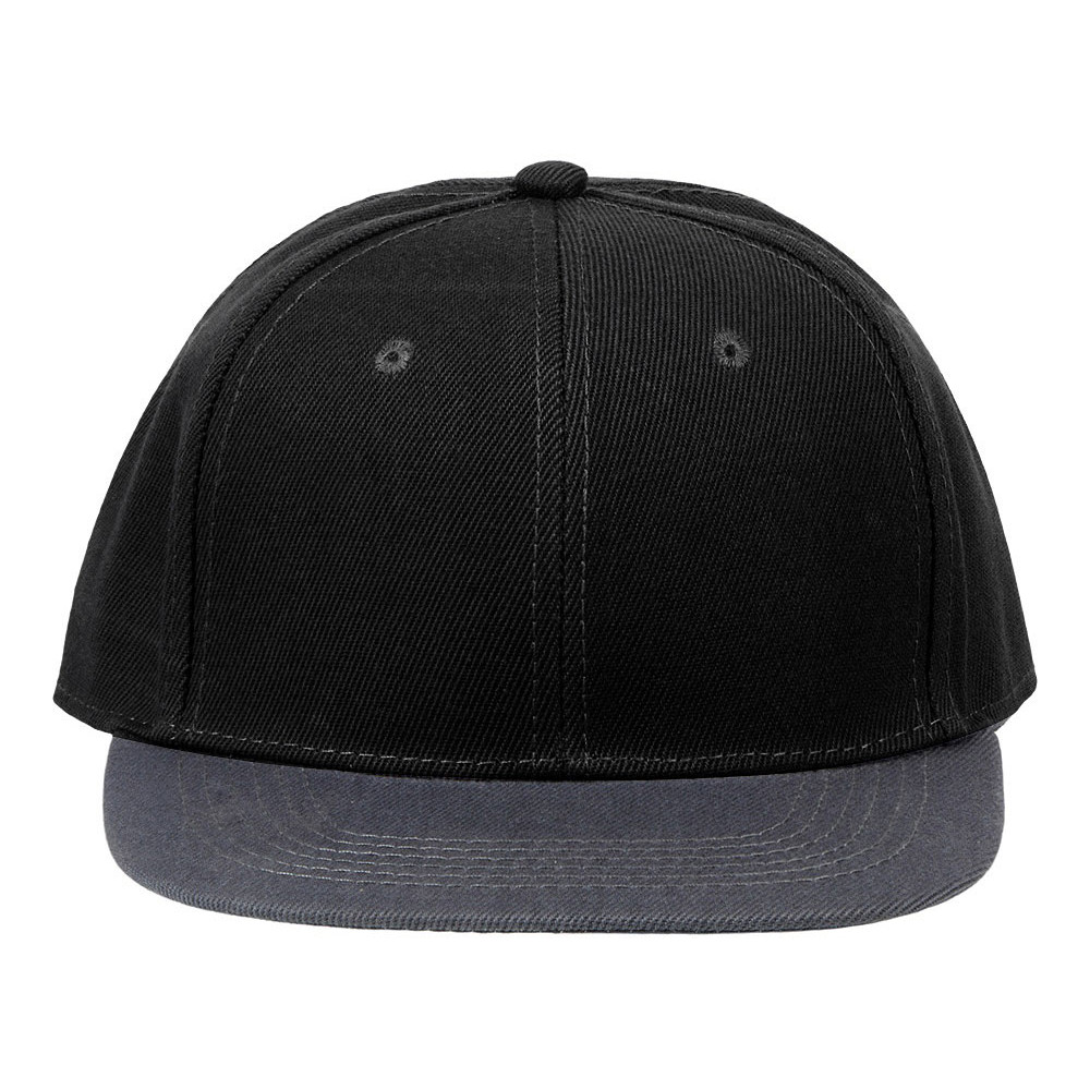 Бейсболка с прямым козырьком Los Angeles 2.0, черный/серый меланж