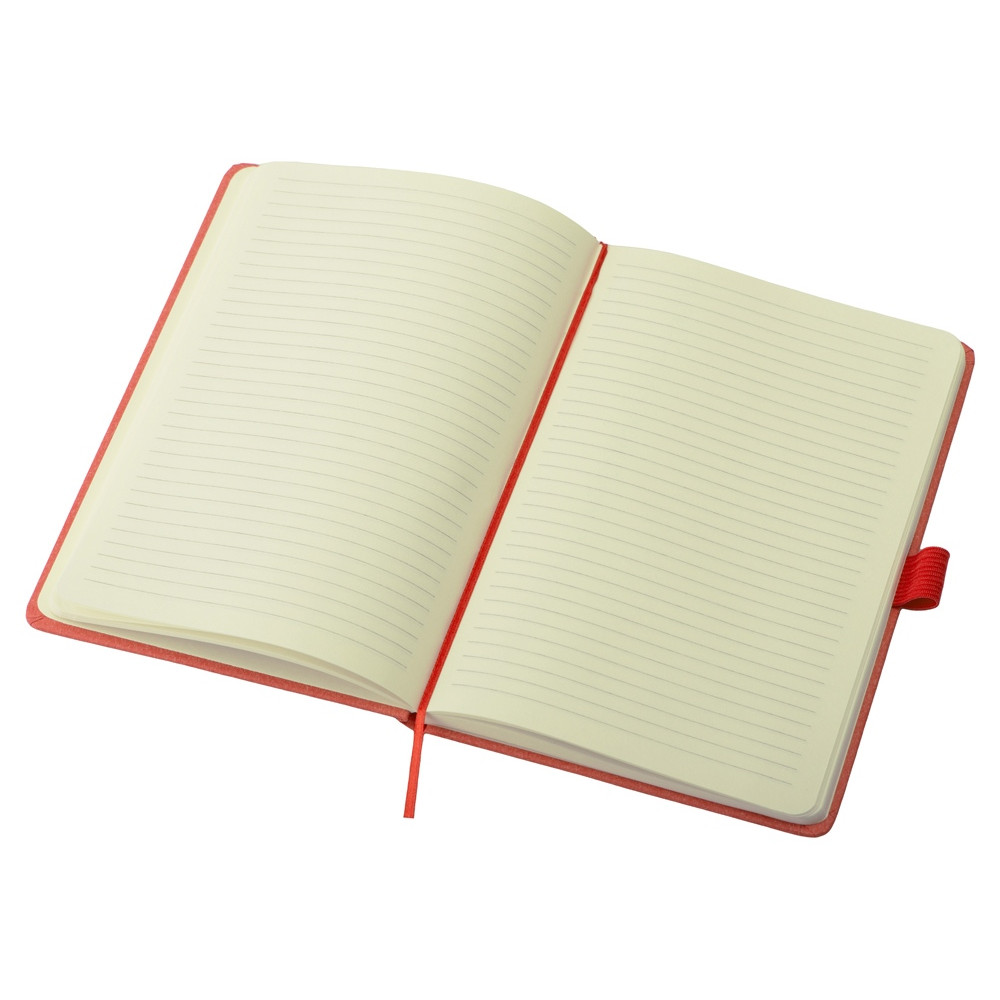 Блокнот А5 Snow Hard твердая обложка, 80 листов 70 гр/м2, красный