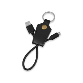 Кабель-брелок USB-MicroUSB Pelle, черный Кабель-брелок USB-MicroUSB Pelle, черный