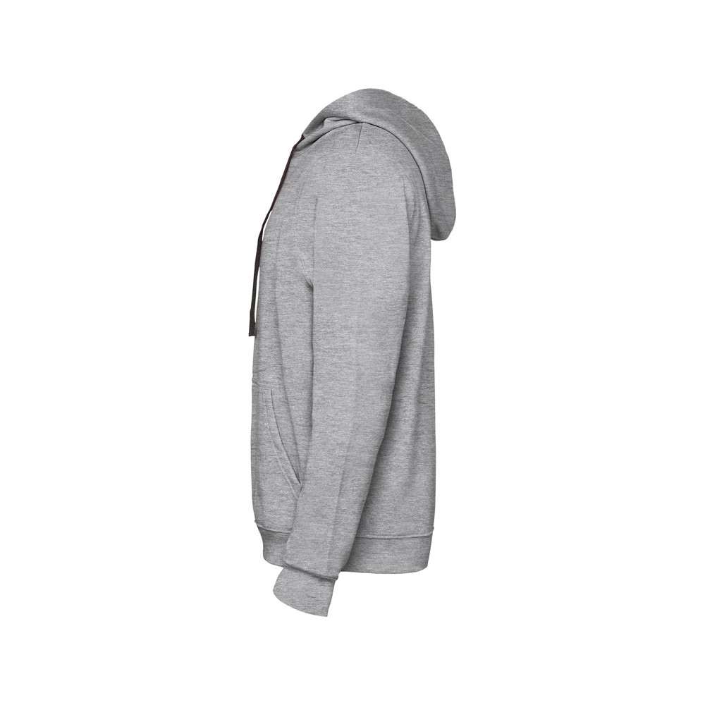 Толстовка с капюшоном Urban мужская, серый меланж/черный, цвет серый меланж