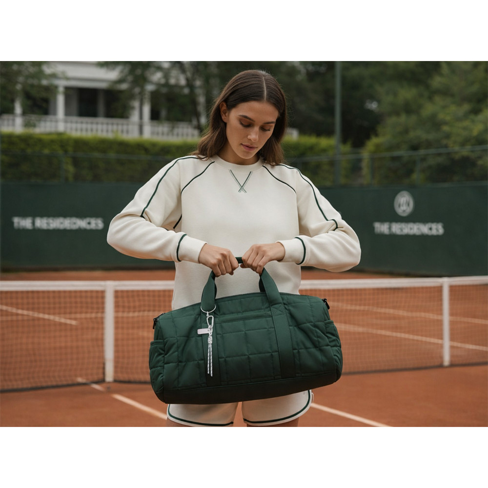 Брелок-веревочка на карабине Trinket, черно-белый