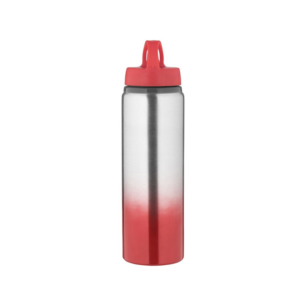Бутылка Gradient, цвет красный;серебристый