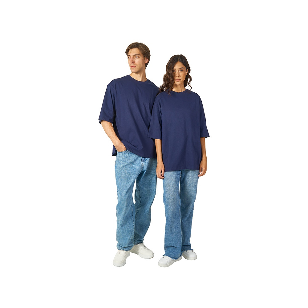 Футболка Berlin к/р оверсайз, 100% хлопок, 180гр., темно-синий, цвет темно-синий