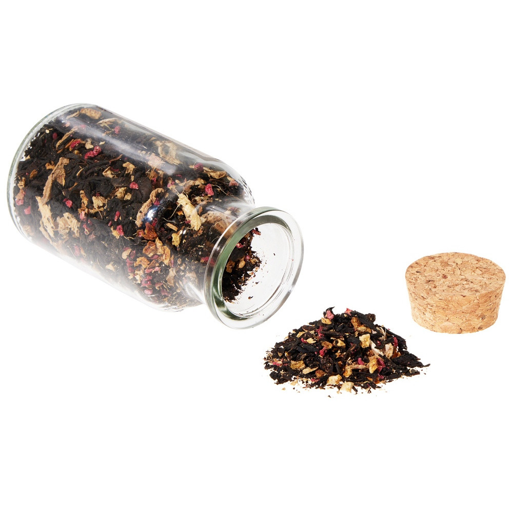 Сокочай чёрный Имбирь, Апельсин и Малина, 50 г.