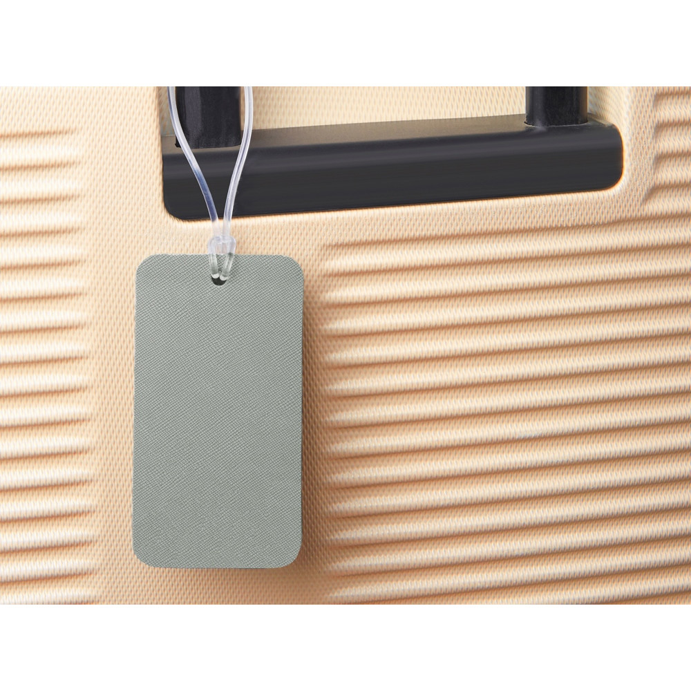 Багажная бирка Favor на силиконовой петле, серый